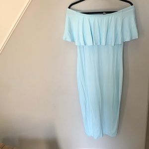 ASOS Maternity of the shoulder midi dress